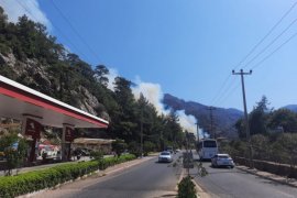 Marmaris’te yangın başladı