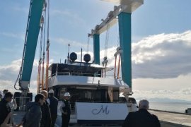 Ören’deki Avrupa’nın en büyük yat yapım, bakım ve çekek yeri  “TERSAN MARINE”, Bakan Uraloğlu’nun katılımıyla açıldı..