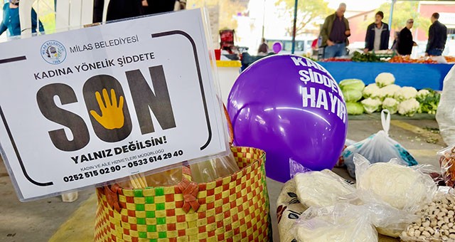 “Kadına Şiddete Son” Diyerek Mor Balon Dağıttılar…
