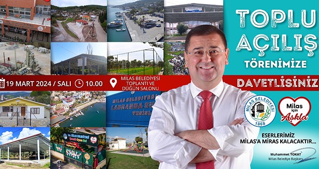 Milas Belediyesi Yarın Toplu Açılış Töreni Gerçekleştirecek