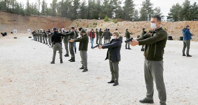 Muğla’da ormancılara silah eğitimi