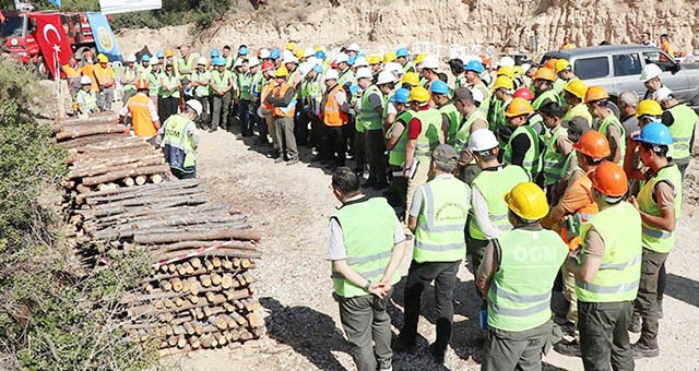 Orman İşletme Müdürlükleri  üretim tatbikatı gerçekleştirdi  