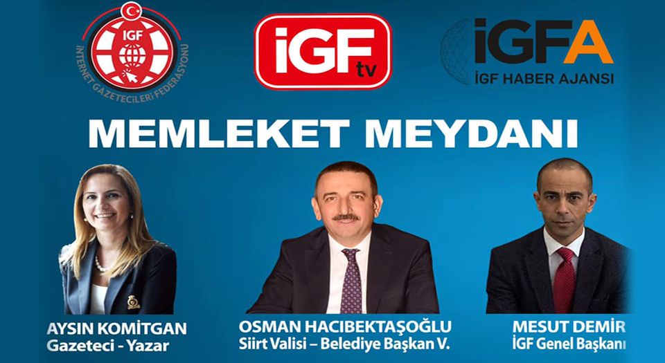 Hoşgeldin İgf Tv... İlk Konuğumuz Siirt Valisi Ve Belediye Başkan Vekili Osman Hacıbektaşoğlu (Canlı Yayın)
