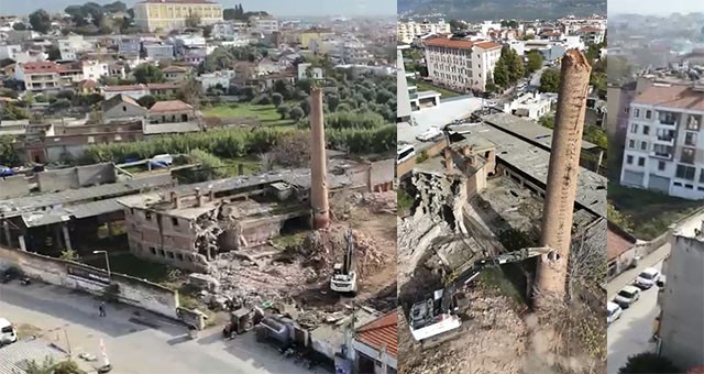 Yıllara Direndi, Sahipsizliğe Yenildi, Sağıroğlu Sabunları’nın Tarihi Bacası Yok Oldu