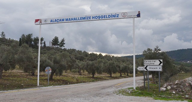 Milas Belediyesi'nden Kırsal Mahallelere 'Hoş Geldiniz' Tabelası