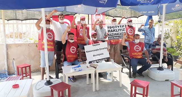 Direnişteki Kömürcüoğlu/Çınartaş işçilerine destek ziyareti