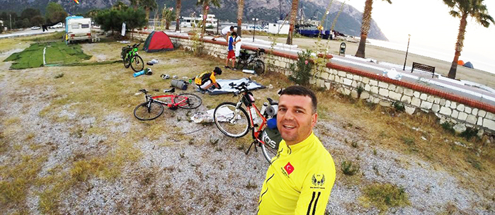 190 kilometre pedal çevirdiler