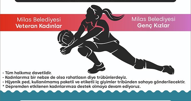 Kadınlar, voleybol müsabakasında “sesimizi duyan var mı?” diyecek…