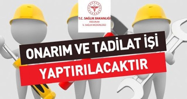 Milas ve Bodrum'da sağlık birimlerinin bakım onarım işleri yaptırılacak