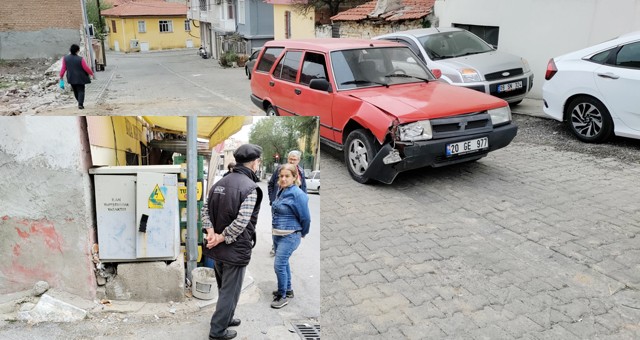 Dayısının arabasını kaçıran çocuk sürücü kaza yaptı