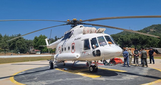 Muğla’da İlk Yangın Helikopteri Göreve Başladı