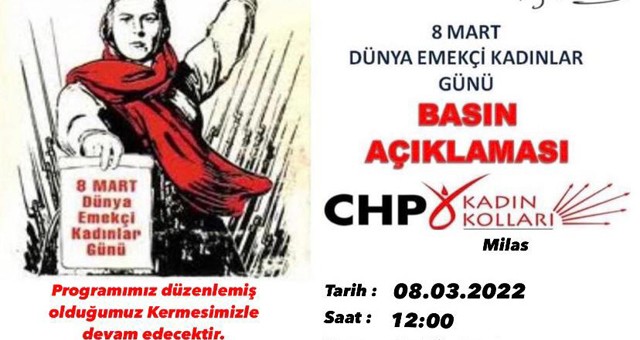 CHP’li kadınlar 8 Mart’ta buluşacak