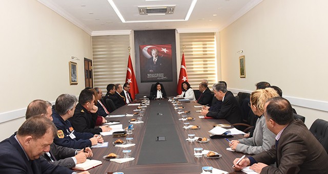 Seçim Güvenliği Toplantısı Vali Civelek Başkanlığında Yapıldı