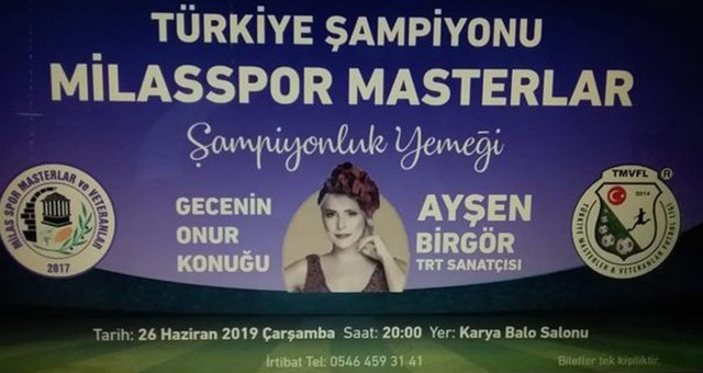 Türkiye Şampiyonu Milasspor Masterler