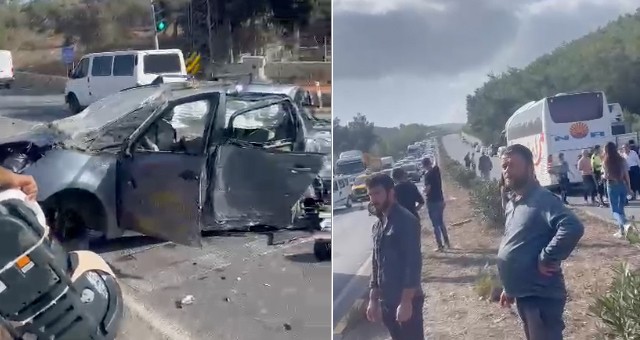 Taklalar atan otomobil karşı şeride geçti: 1 ölü, 2 yaralı