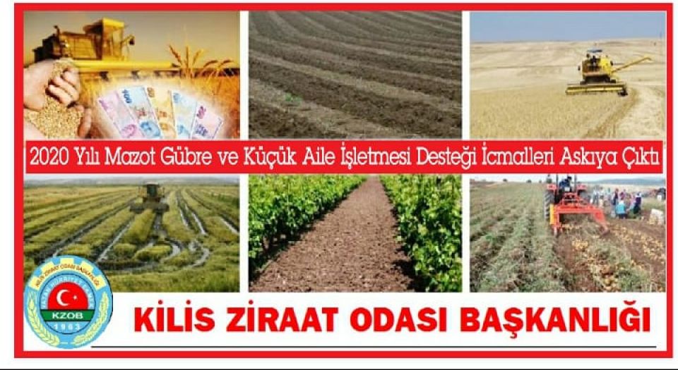 Kilis'te Mazot Gübre Desteği Uyarısı