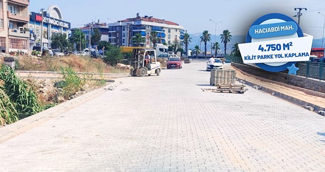 Milas Belediyesi’nden İlçe Merkezi ve Kırsal Mahallelerde Parke Kaplama Çalışmaları