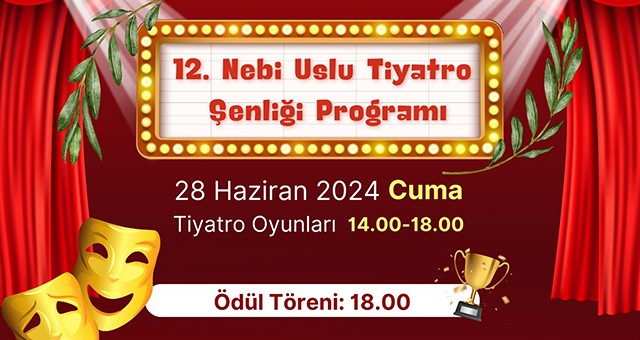 12. Nebi Uslu Tiyatro Şenliği Bugün