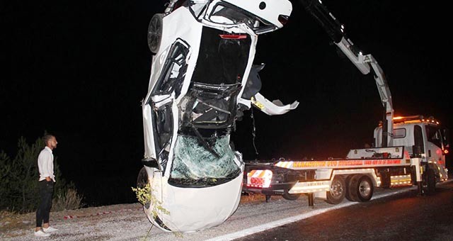 Dere yatağına uçan otomobilde 2 ölü, 2 yaralı..