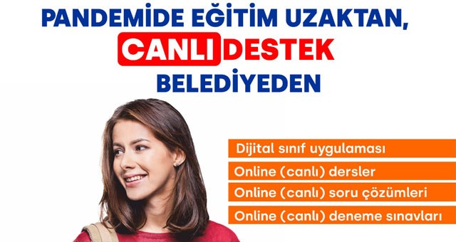 Milas Belediyesi öğrencilere online eğitim hizmeti sunuyor