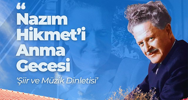 Milas’ta Nazım Hikmet Anma Gecesi Bu Akşam