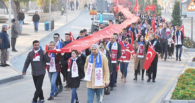 Sarıkamış Şehitleri için yürüyüş düzenlendi