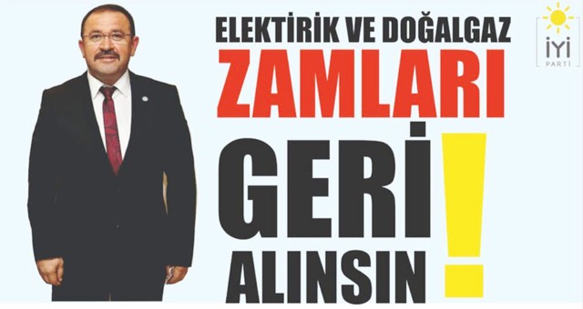 İYİ Parti Muğla İl Başkanı Başkanı Akmeşe’den elektrik ve doğalgaz faturalarına tepki!