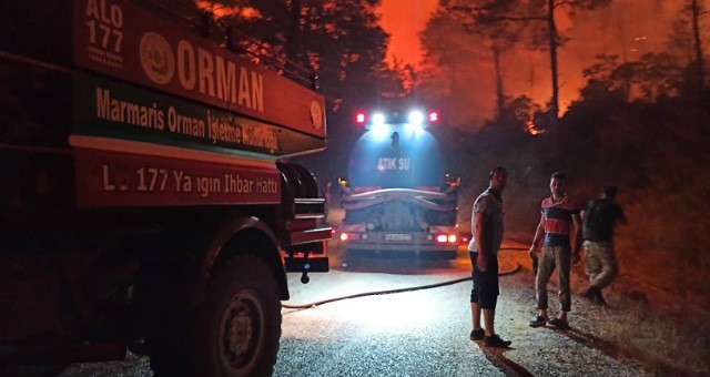 Marmaris yangınıyla ilgili bir kişi gözaltında