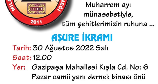 Yörükler’den aşure ikramına davet