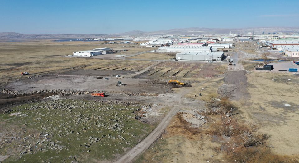 Kayseri Hacılar'da Yol Çalışmaları Sürüyor