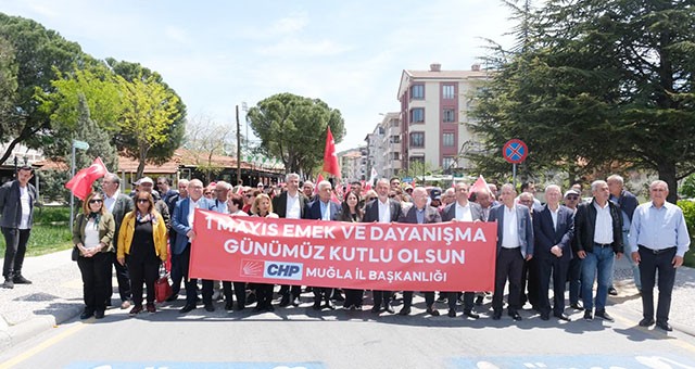 Muğla'da 1 Mayıs İşçi Bayramı kutlandı