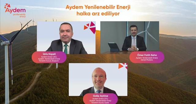 Aydem Yenilenebilir Enerji, son 3 yılın en büyük halka arzına hazırlanıyor