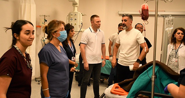 Kaymakam Böke’den Kaza Yerine ve Hastaneye Ziyaret