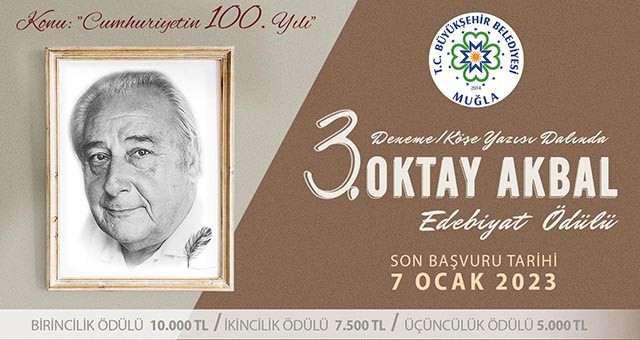 Oktay Akbal Edebiyat Ödülü başvuruları başladı