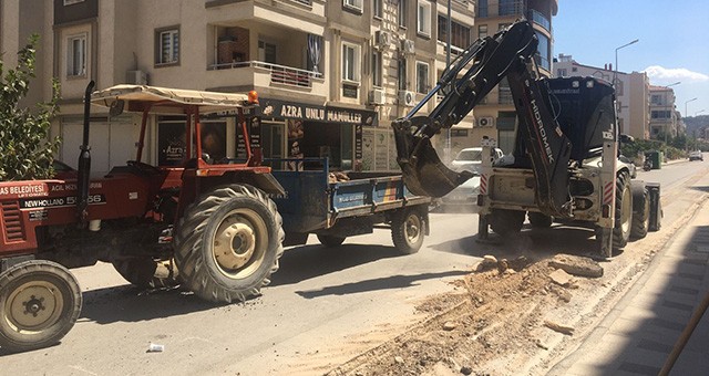 Doğalgaz için kazılan yolların tamiri başladı