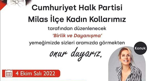 CHP Milas Kadın Kolları’ndan ‘Birlik ve Dayanışma’ Yemeği