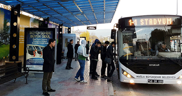 Büyükşehir ve ÖTTA Muğla Nüfusunun 166 katı yolcu taşıdı