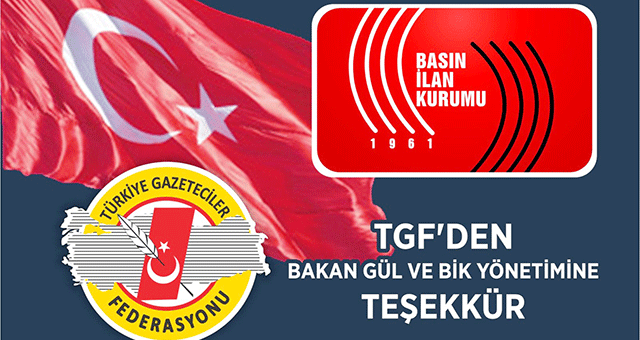 TGF'DEN  BAKAN GÜL VE BİK YÖNETİMİNE TEŞEKKÜR 