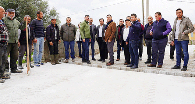 Baharlı Mahallesi’ne, 6 bin metrekare kilit parke taşı döşendi