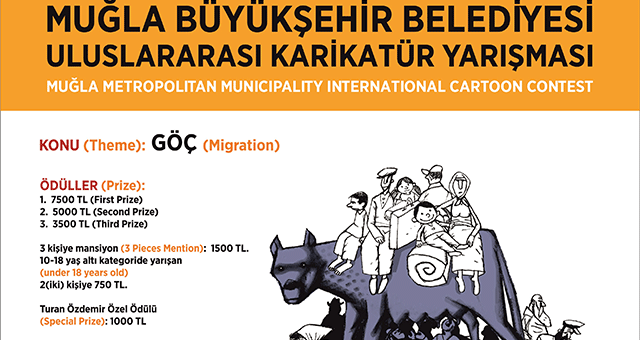 Muğla Büyükşehir Belediyesi Uluslararası Karikatür Yarışması Başlıyor