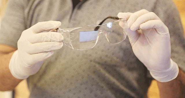 Levent Optik’ten özel korumalı gözlük desteği