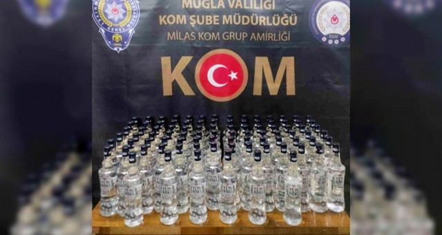 90 litre sahte rakı ele geçirildi