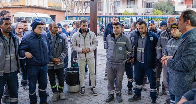 Aday Adayı Mutlu, Belediye Birim Personeliyle Ziyaretlerini Sürdürdü