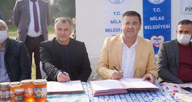 Milas Belediyesi ile PİNKOOP arasında protokol