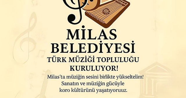 Milas Belediyesi Türk Müziği Topluluğu Kuracak