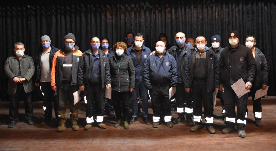 Bursa Gemlik'te Belediye İşçileri Yeterliliklerine Kavuştu