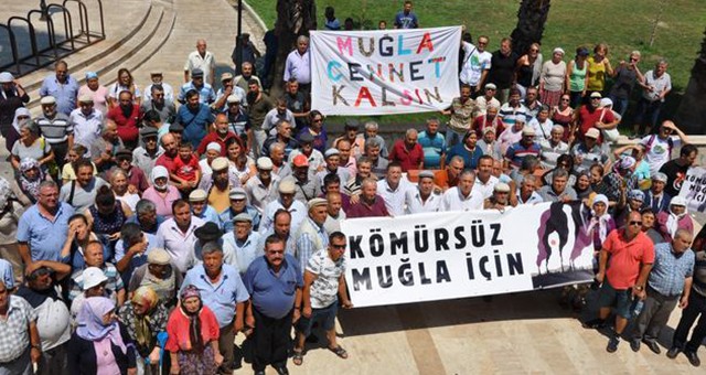 Köylerinin boşaltılmasını istemeyen köylüler Milas’ta toplandı  “Kömürsüz Muğla İçin” Mücadele Yükseliyor..