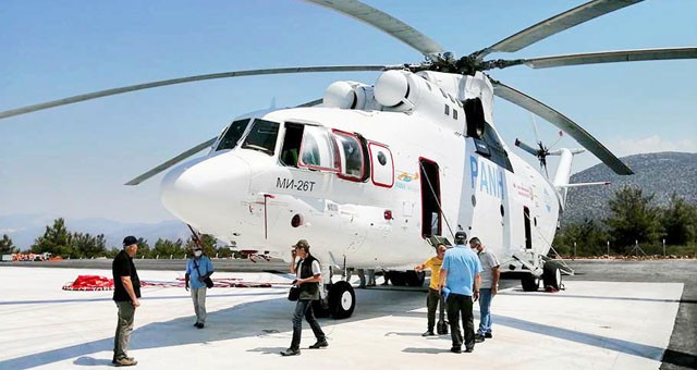 Milas’taki yangın söndürme helikopterinin görevi sona erdi