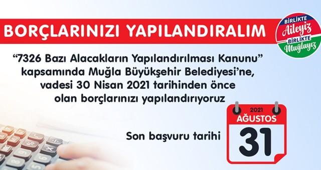 Büyükşehir Belediyesine Olan Borçlara Yapılandırma Fırsatı