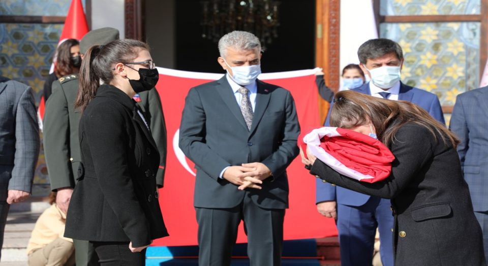 Çanakkalede Dalgalanacak Türk Bayrağı Erzincan'da